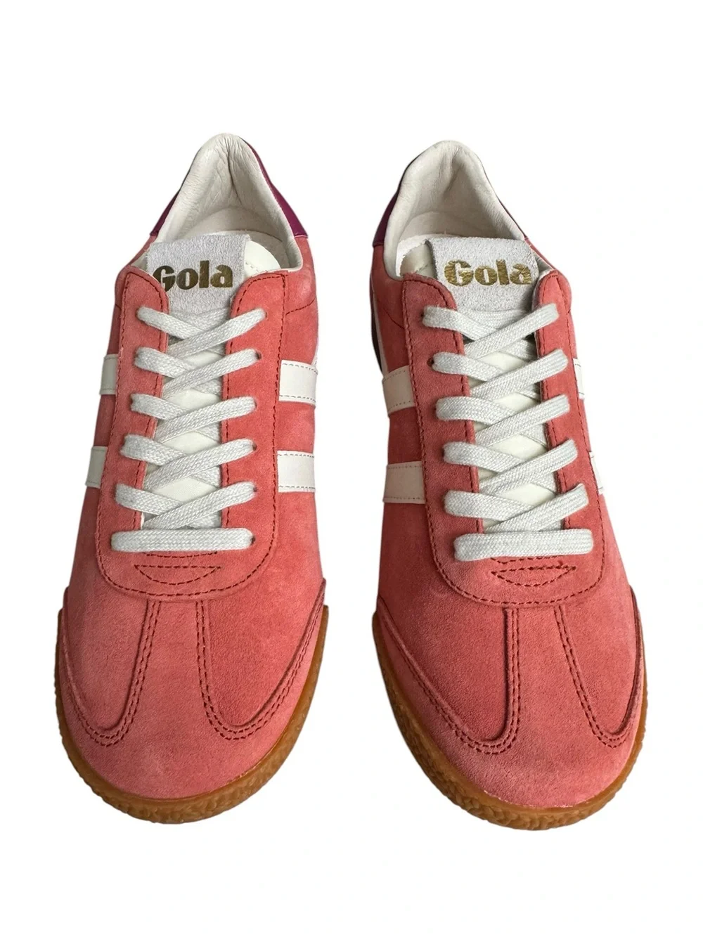 Gola Elan CLB538 Women’s US 7.5 Pink Suede Sneakers Gum Sole